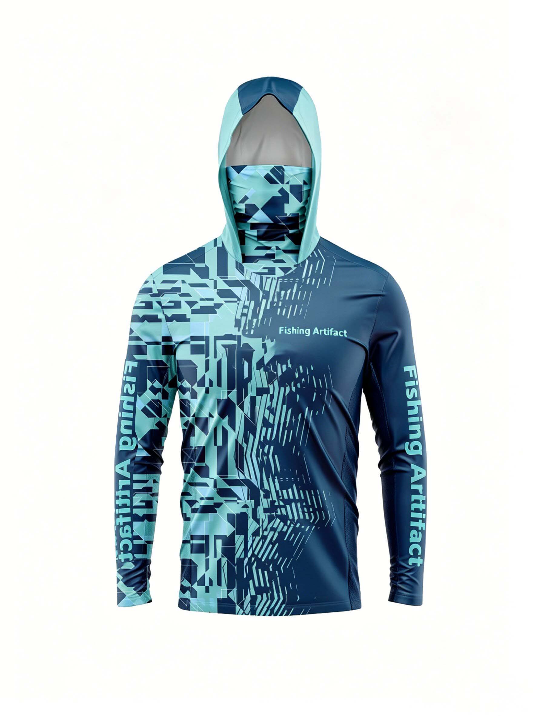 Fishing Hoodie - Men's Summer Fishing Hoodie, Long Sleeved