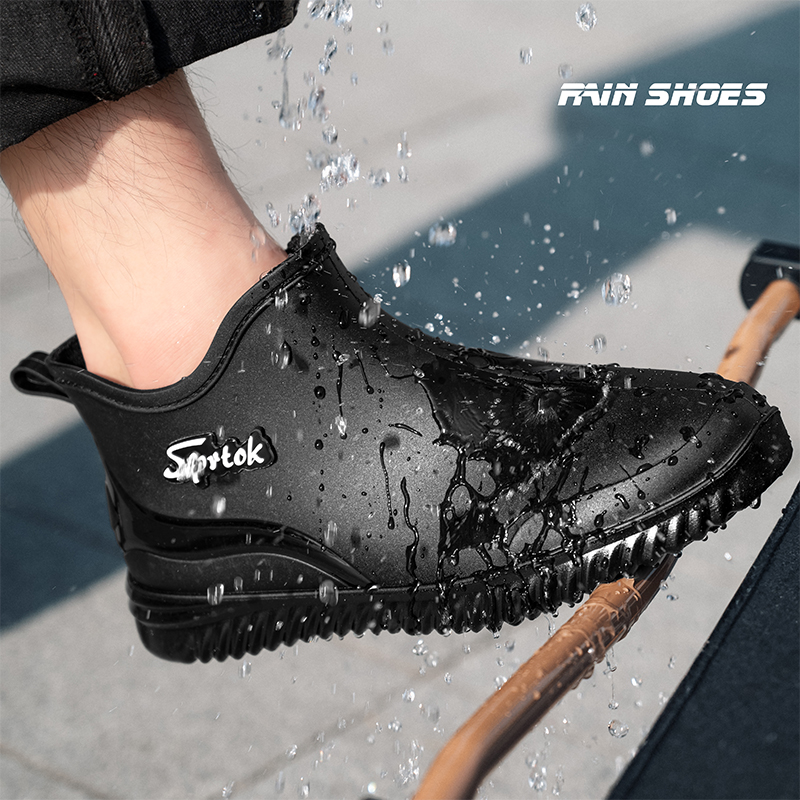 Fishing Boots - Fashionable Adult Short Rain Boots Waterproof