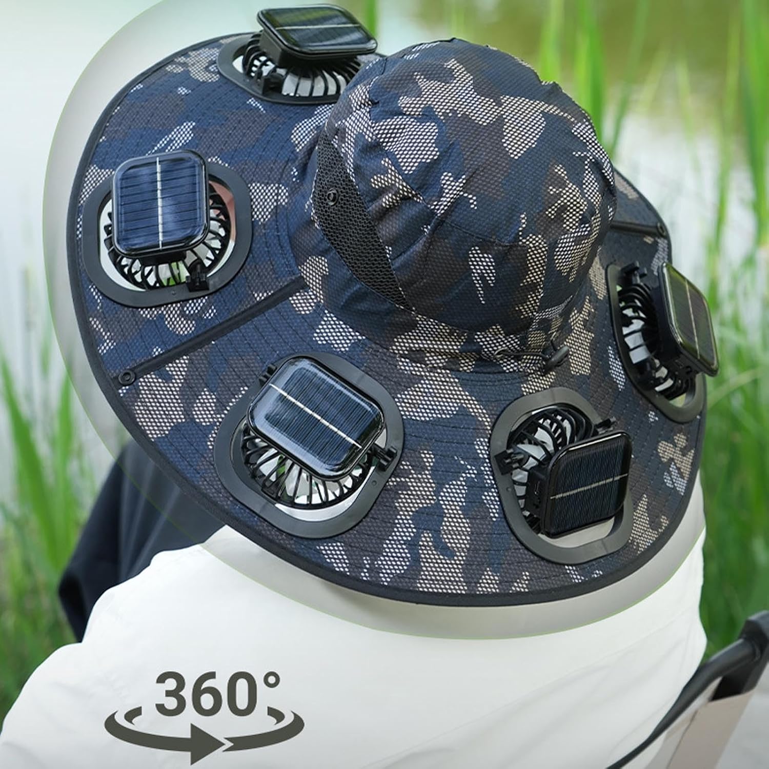 2026 Hot Summer 6 Fans Visor C - Fishing Hat recension och pris