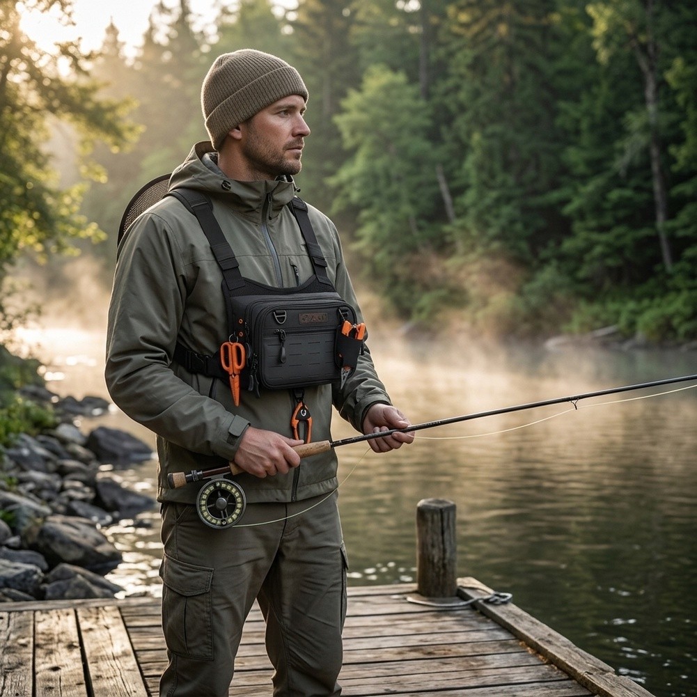 Fly Fishing Chest Pack Backpac - Fishing Backpack recension och pris