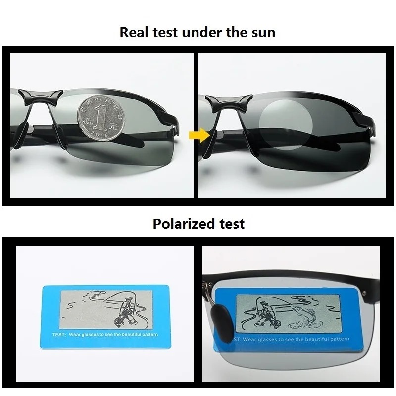 Men Photochromic Polarized Sun - Fishing Sunglasses Polarized recension och pris