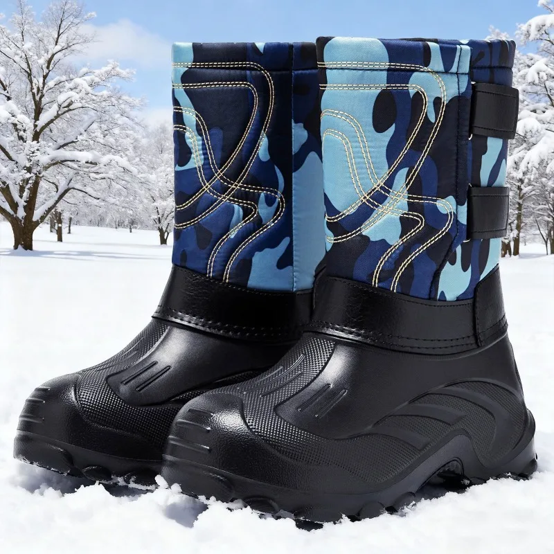 Men Camo High‑Top Winter Snow  - Fishing Boots recension och pris