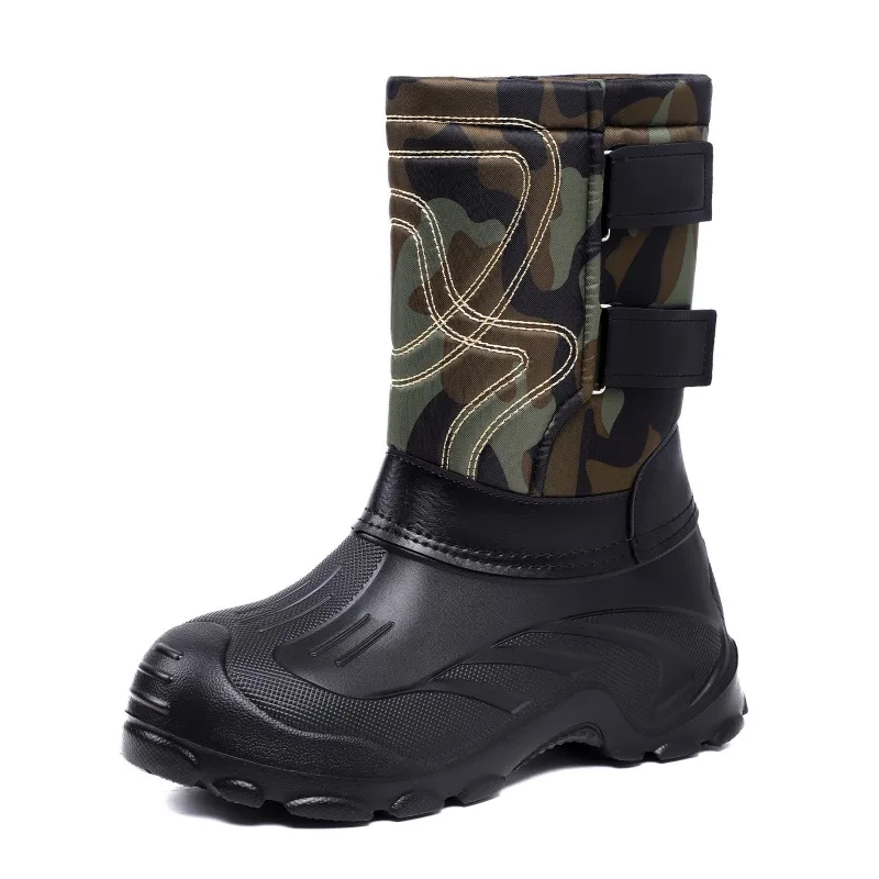 Men Camo High‑Top Winter Snow  - Fishing Boots recension och pris